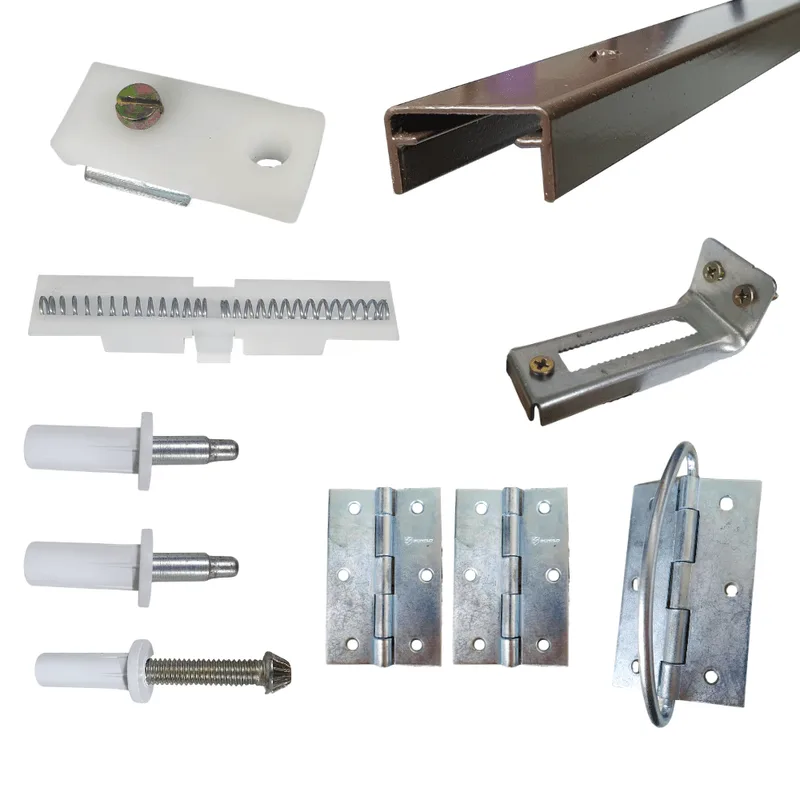Kit Ferragens P/ Porta Camarão Com Dobradiça - 90 Cm Bronze - Alfer
