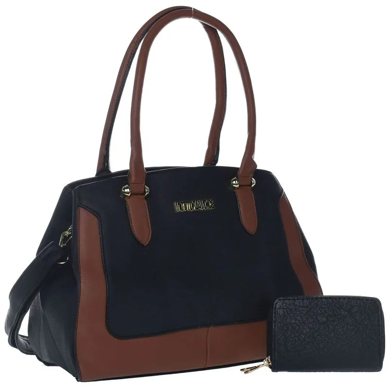 Bolsa De Ombro Com Carteira Alicante Preto