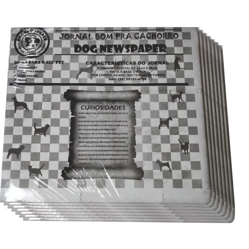 Jornal Higiênico Biodegradável Para Pet - 2kg / 80 Folhas