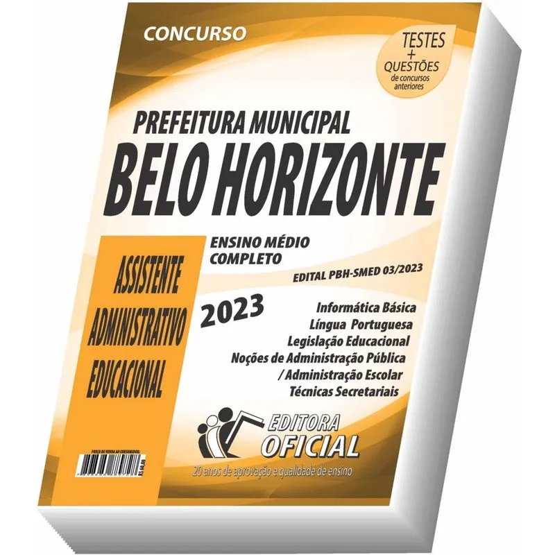 Apostila Pbh - Assistente Administrativo Educacional