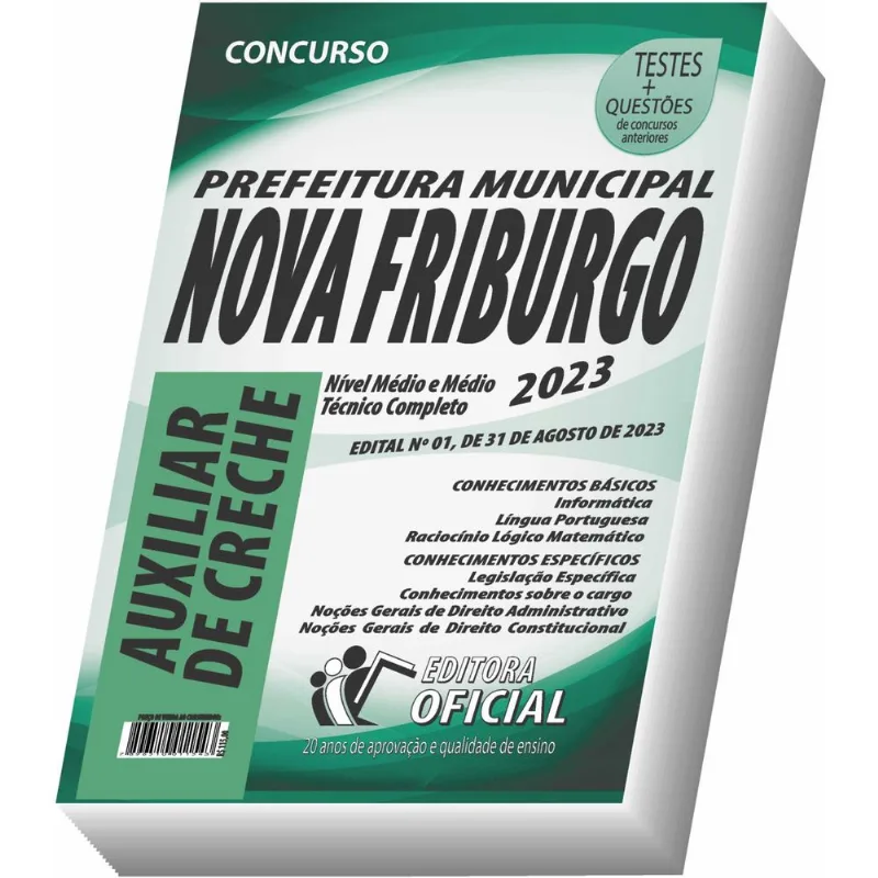 Apostila Prefeitura De Nova Friburgo Rj - Auxiliar De Creche