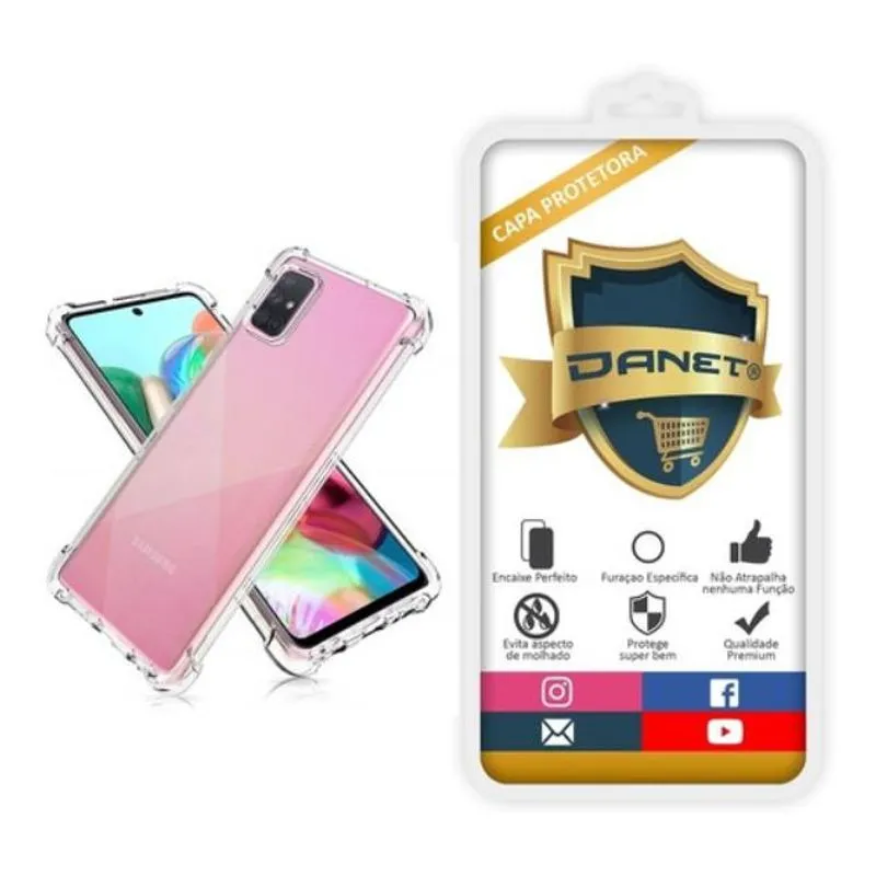 Capa Capinha Air Anti Impacto Galaxy A71 Tela 6.7 Case Transparente - Transparente