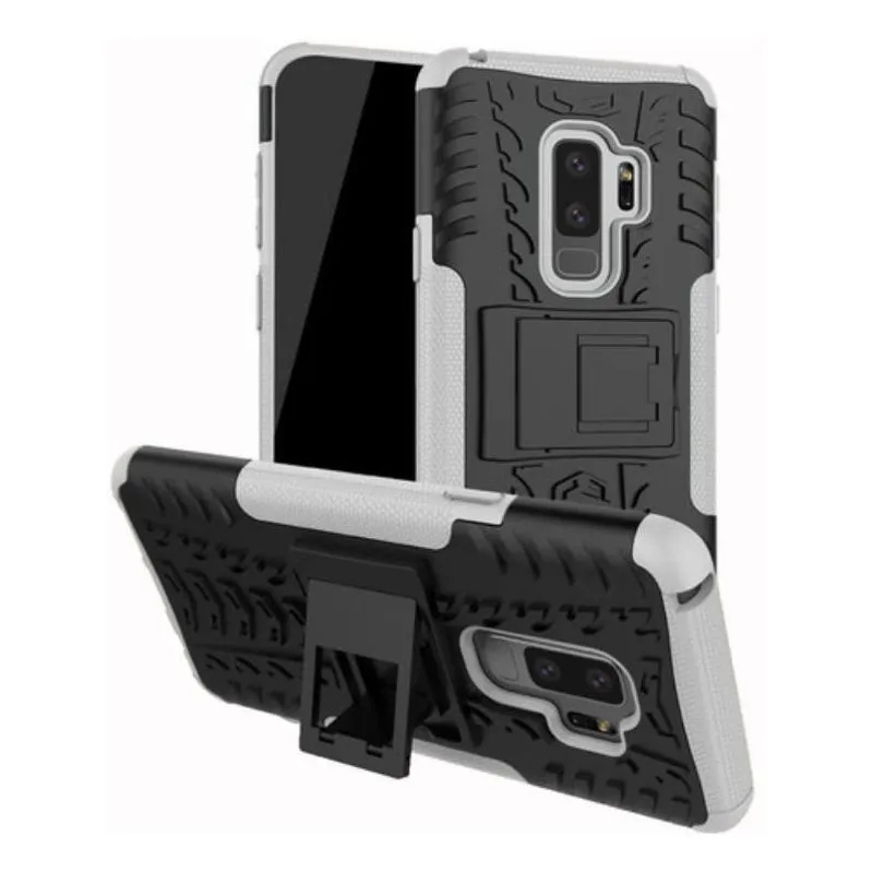 Capa Capinha Hybrid Galaxy S9+ S9 Plus 6.2 Anti Impacto Top - Preto com Branco