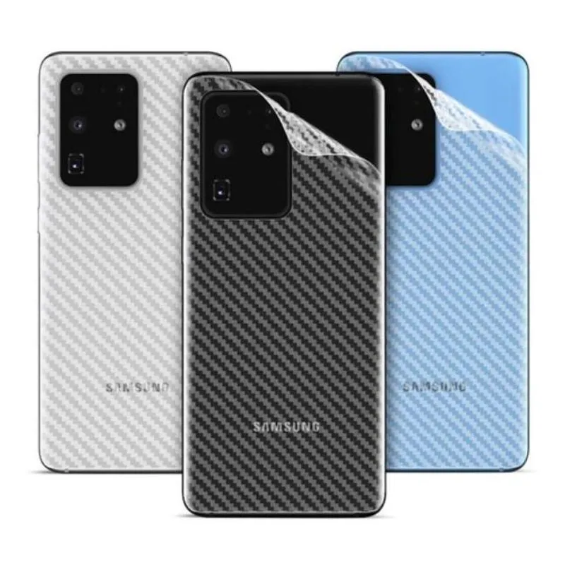 Película De Gel Traseira Fibra Carbono iPhone 11 Pro Max Proteção Que Adere E Cobre Toda A Parte Traseira do Aparelho