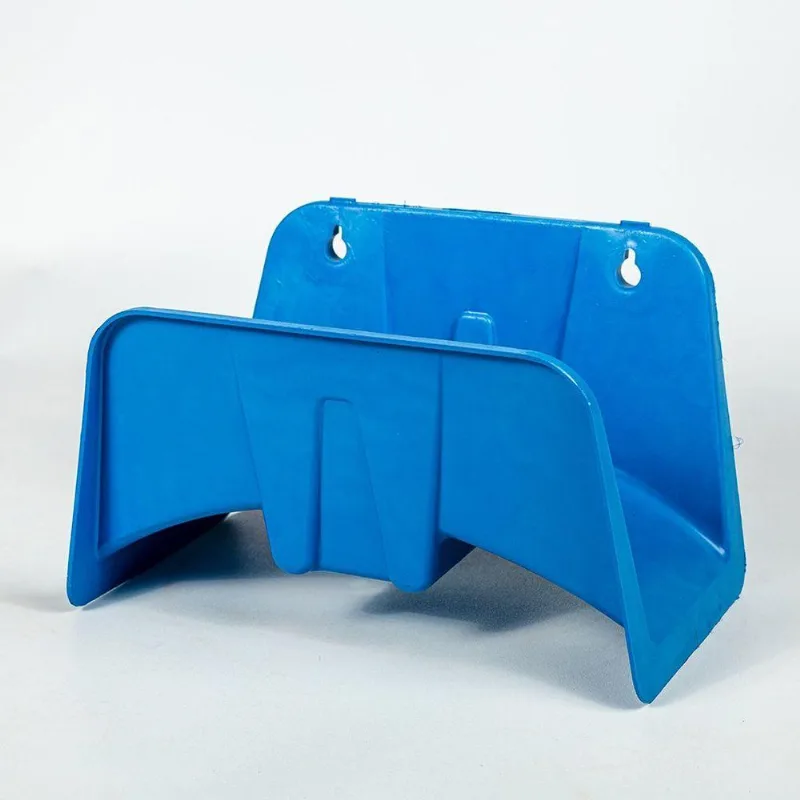 Suporte Plástico De Parede Para Mangueira Azul