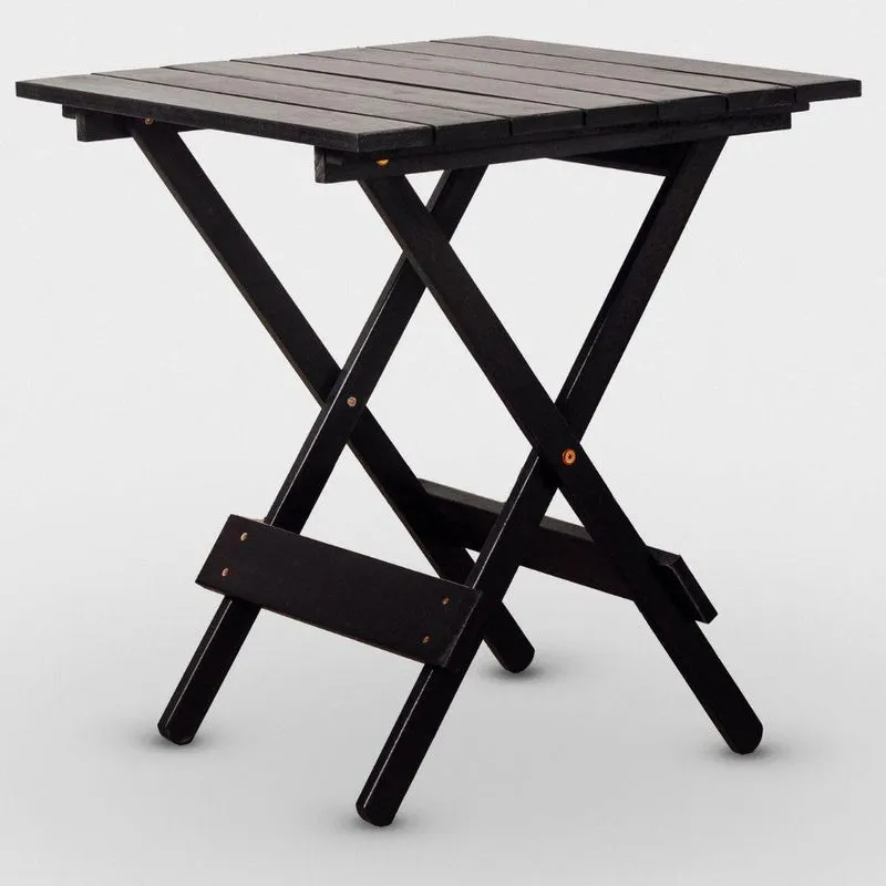 Mesa Dobrável 70x70 Cor Preta