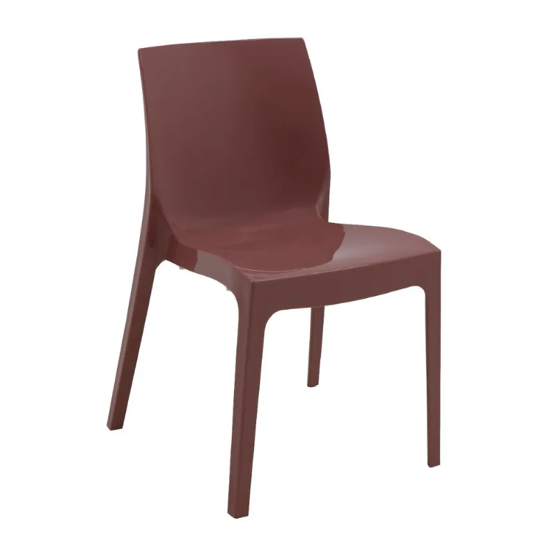 Cadeira Tramontina Alice Brilho em Polipropileno Ruby Mocha - Tramontina