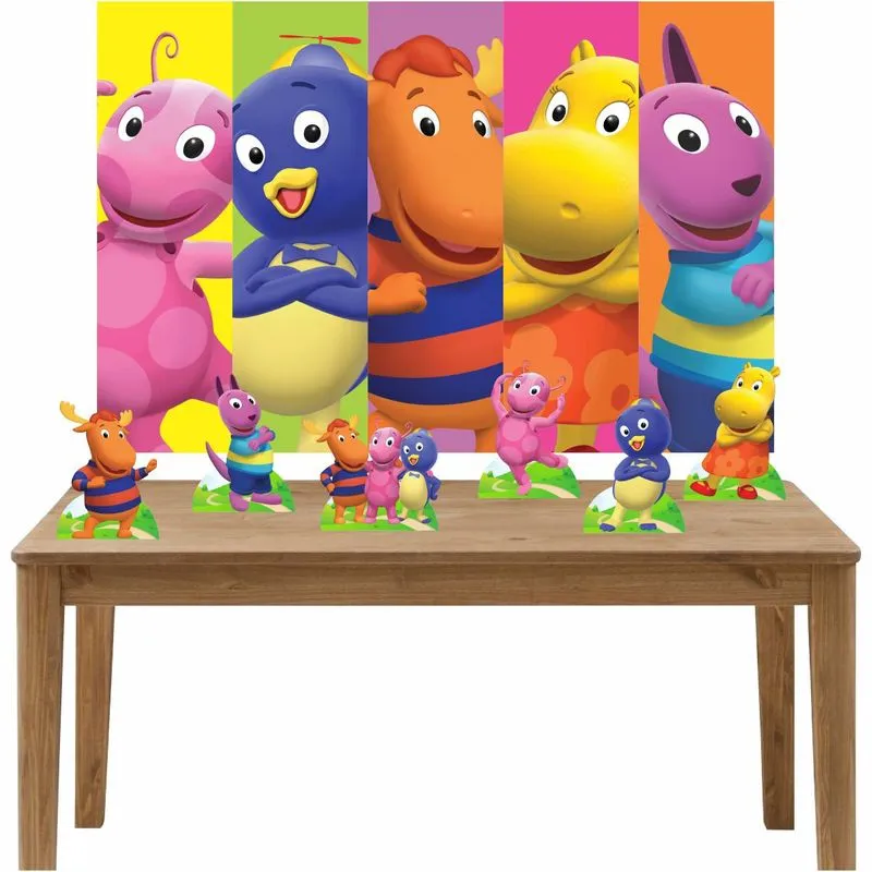 Kit 6 Displays De Mesa E Painel Backyardigans