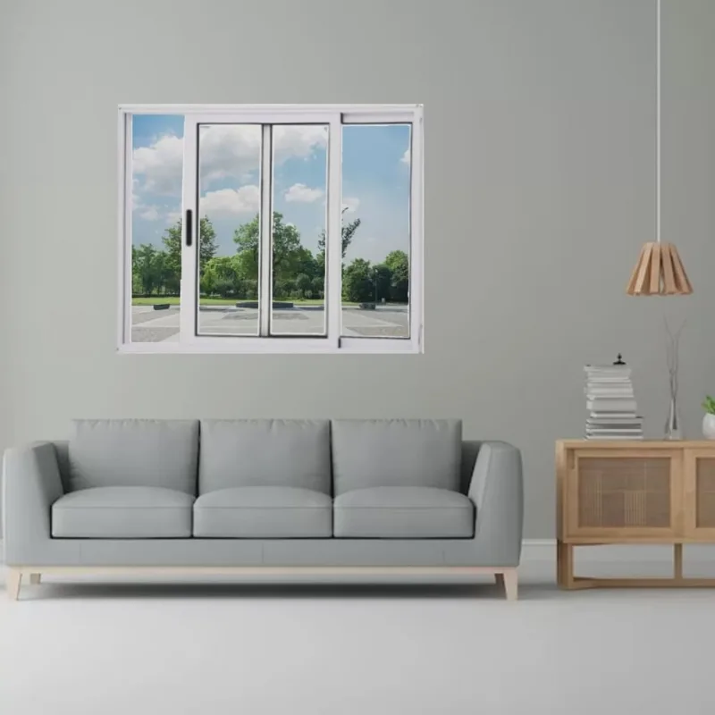 Janela Vitrô de Alumínio 2 Folhas 120 x 120cm Linha 25 Esquadrias Bergamo Branco