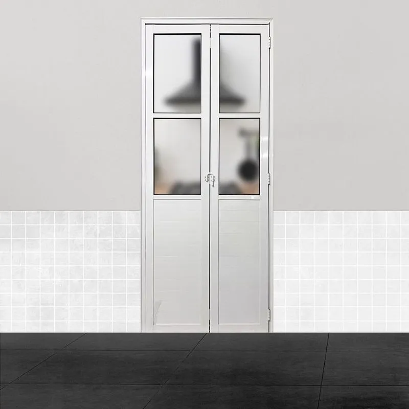 Porta Camarão Lambril Com Vidro 210 X 90cm Linha 25 Lado Esquerdo Branco
