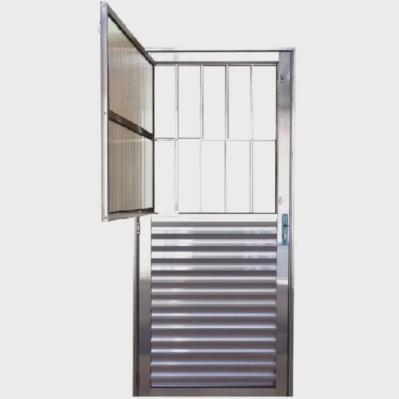 Porta Social Palheta de Alumínio 210 X 90cm Linha 25 Lado Esquerdo Esquadrias Bergamo - Tramontina
