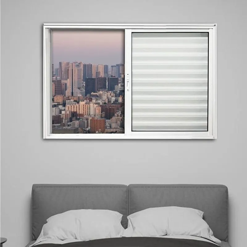 Janela Veneziana De Alumínio 3 Folhas 100 X 100cm Linha 25 Esquadrias Bergamo Branco