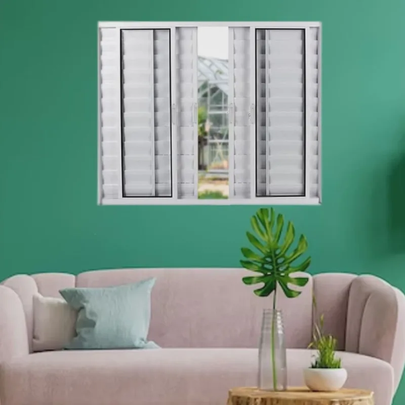 Janela Veneziana de Alumínio 6 Folhas 100 X 150cm Linha Modular Esquadrias Bergamo