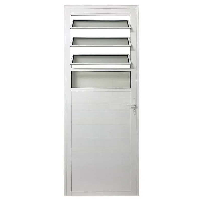 Porta Basculante Lambril Alumínio Branco Linha Veneza