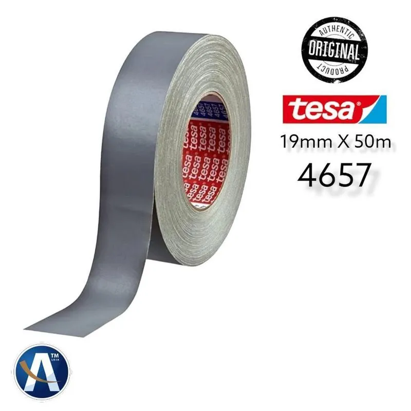 Fita Duct Tape Premium 4657 Tecido Acrilica 19Mmx50M Tesa