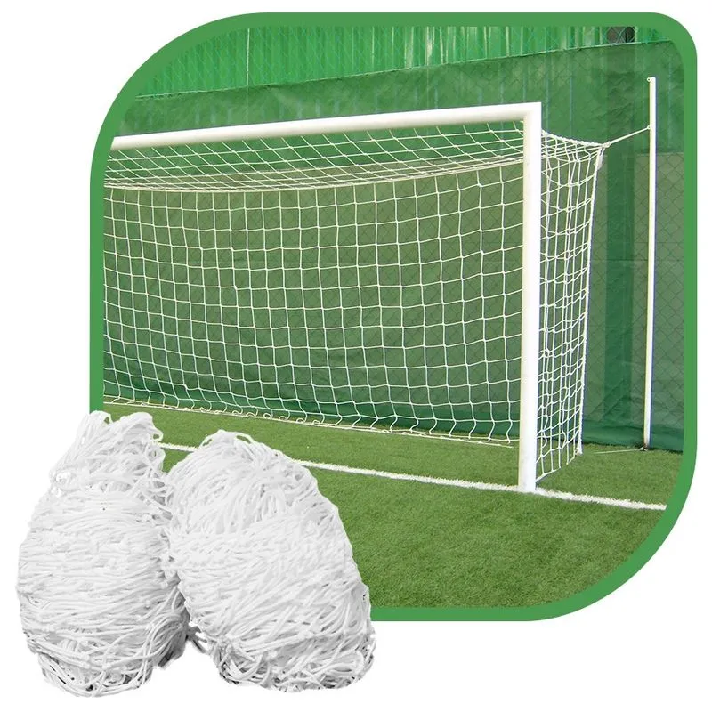 Par de Rede para Trave de Gol Society Suiço 6mts Caixote Fio 6 Nylon