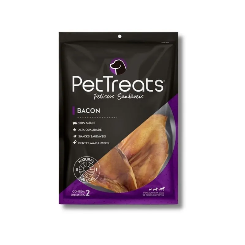 Mordedor para Cães Pet Treats Bacon com 2 Unidades