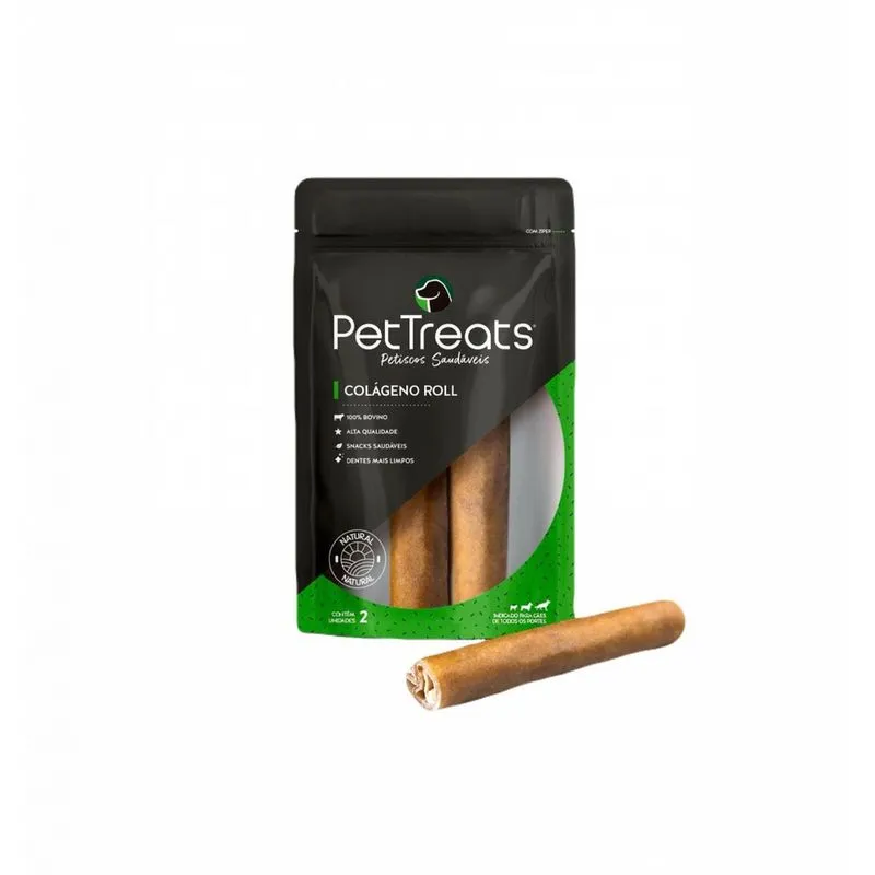 Petisco Natural p/ Cães- Colágeno Roll- PetTreats- 2un