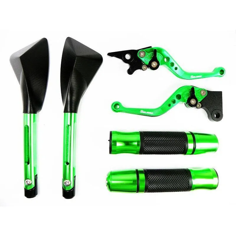 Kit Retrovisor Tomok+ Manete Curto + Manopla Com Peso Xtz 250 Lander