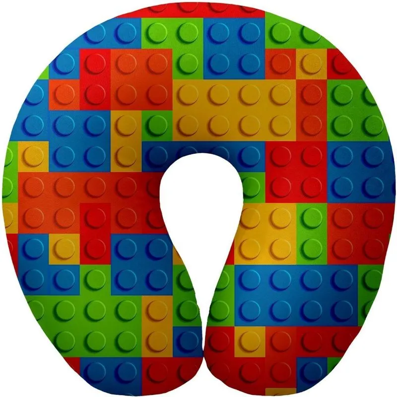 Almofada Encosto De Pescoço Lego
