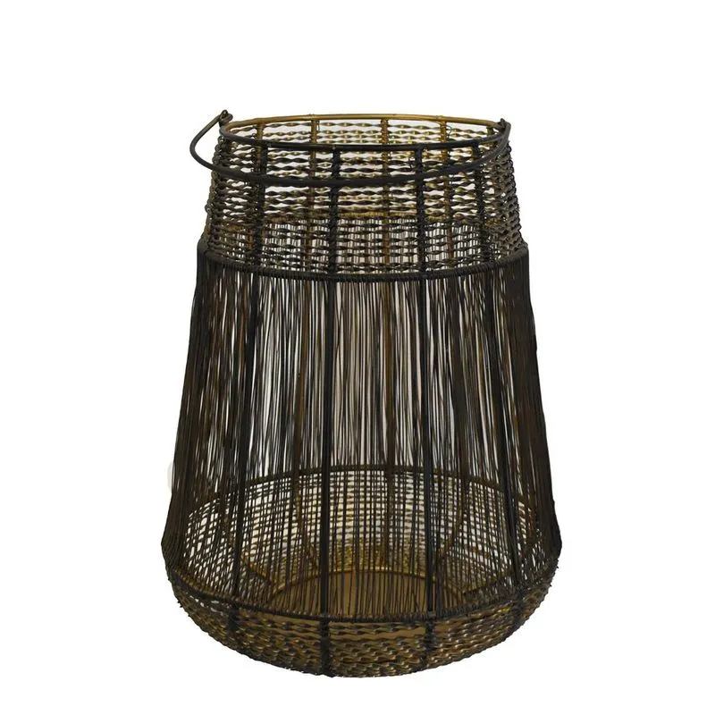 Lanterna decorativa indiana em metal