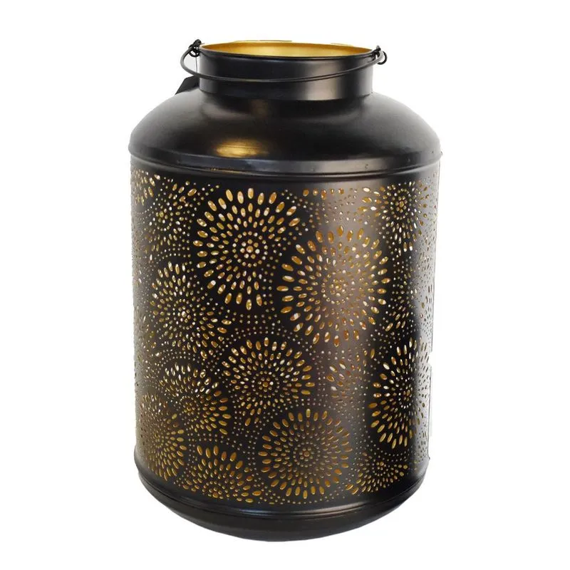Lanterna decorativa indiana em metal G