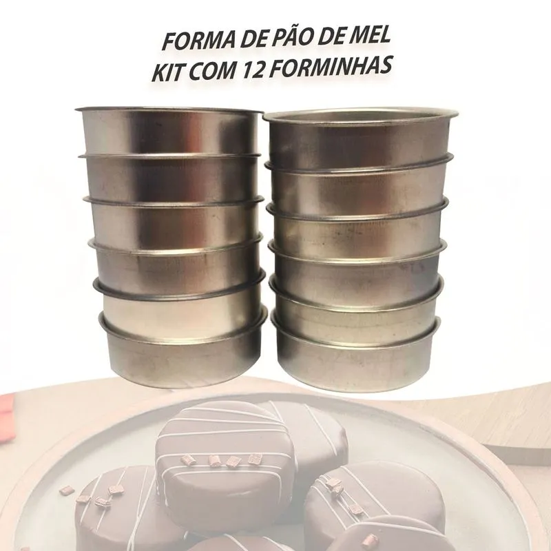 Kit Formas De Pão De Mel Pequeno Conjunto Com 12 Unidades Tamanho N2