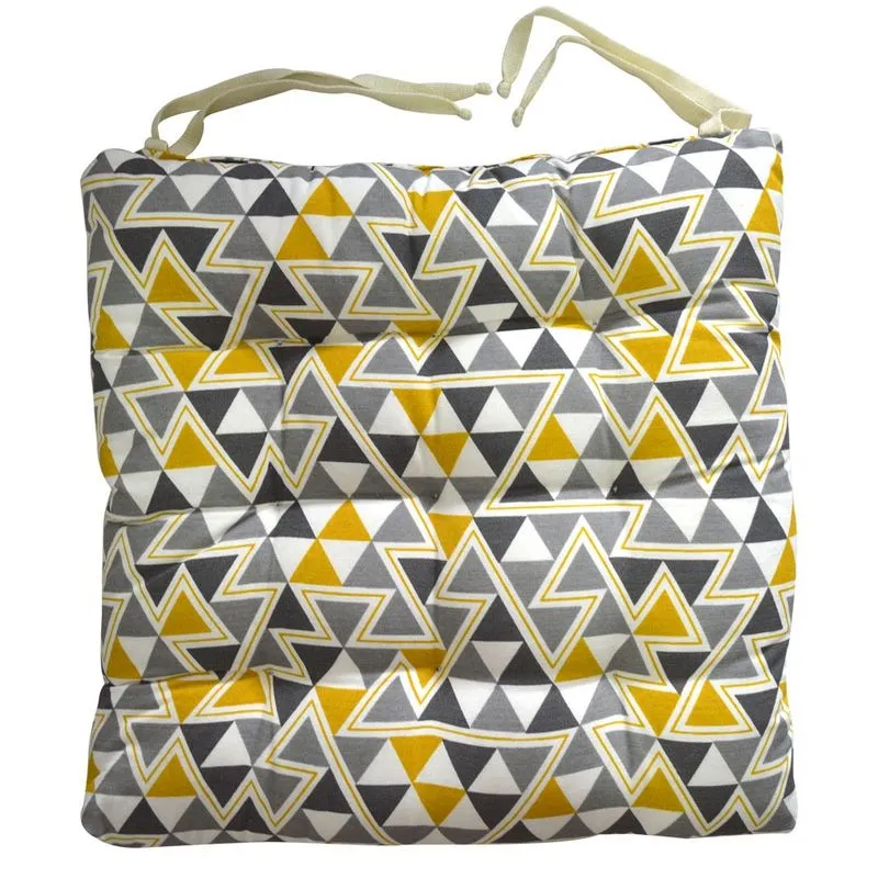 Almofada Para Cadeira Futton Wendy 40x40cm Triangulos