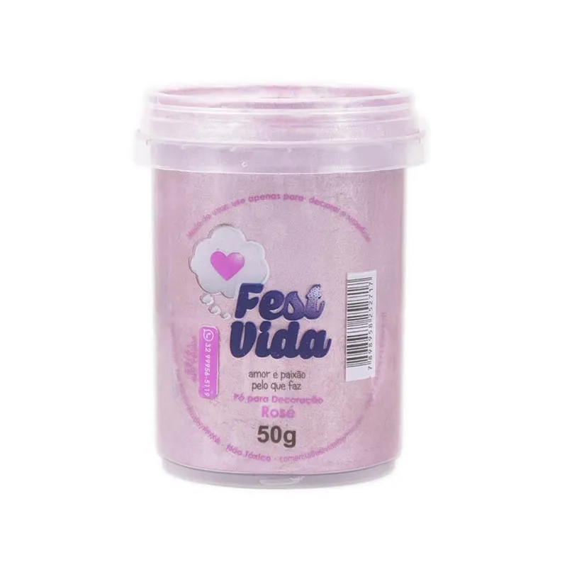 Pó Decorativo Festvida Rose 50g