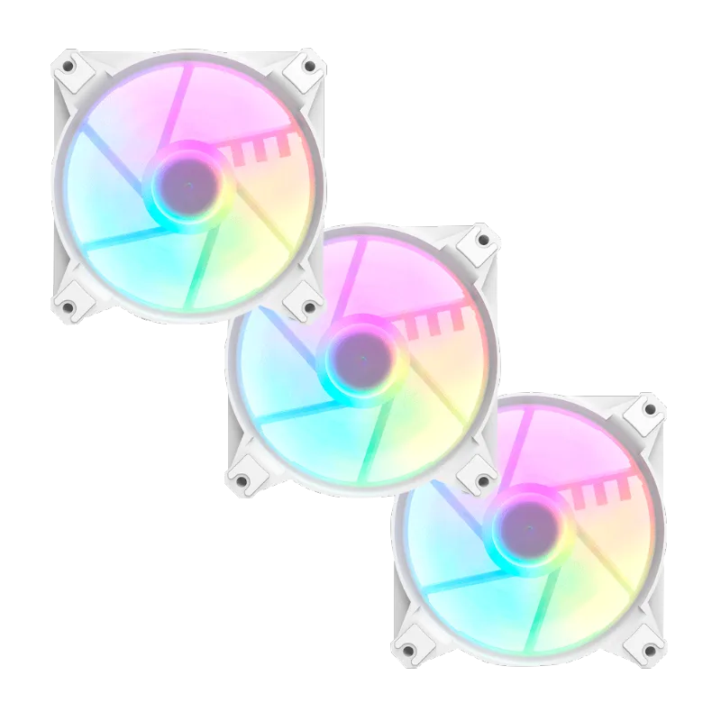 COOLER PARA GABINETE BRANCO MOTOSPEED HYRAX HCL603 3 IN 1 A-RGB