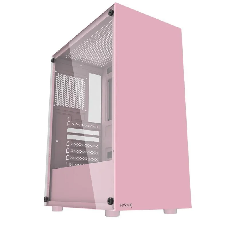Gabinete Gamer Motospeed Hyrax HGB200, atx, Lateral em Vidro Temperado, Rosa HGB200P