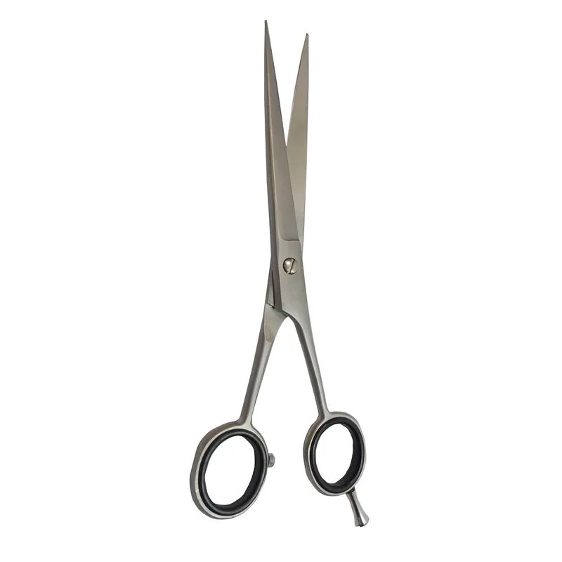 Tesoura Profisional Cbeleireiro 6,5 Cinza Fio Laser
