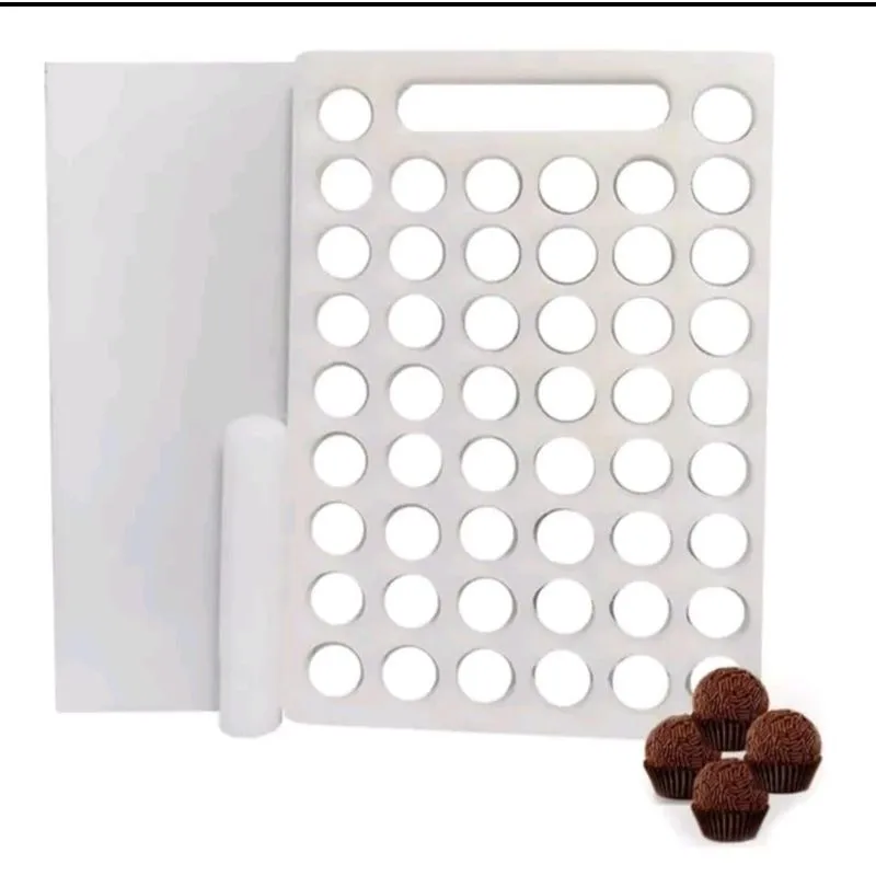 Placa Porcionadora De Doces E Brigadeiro De 15g E 50 Furos