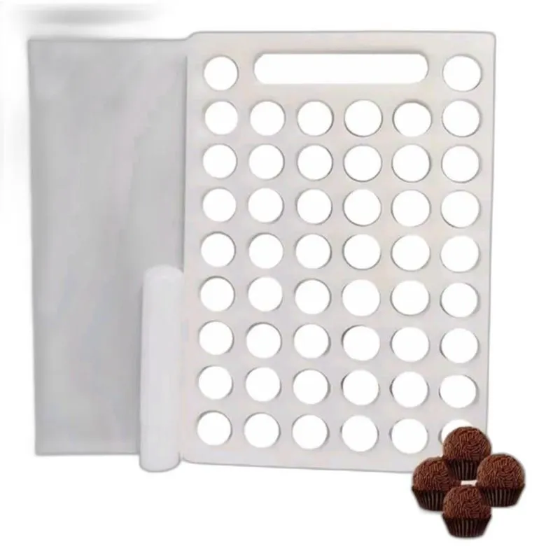 Placa Porcionadora De Doces E Brigadeiro De 18gr E 50 Furos