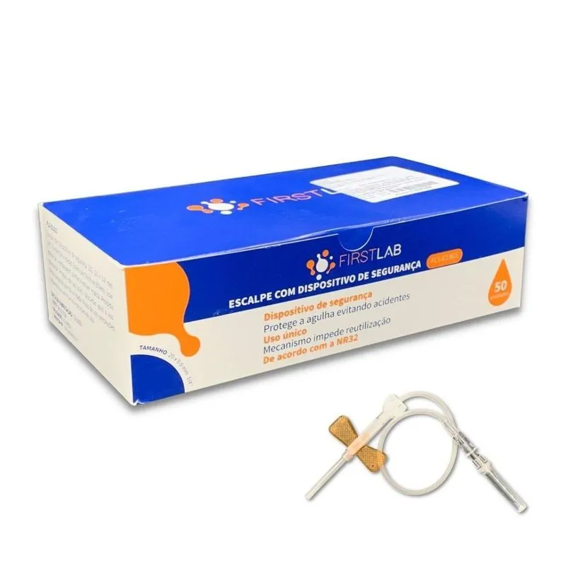 Scalp Vacuo 25g Com Dispositivo Escalpe 25g Com Seringa 50un