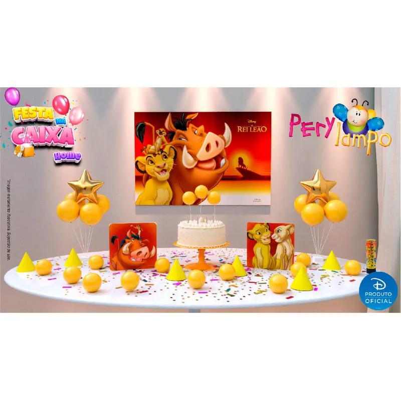 Kit festa na caixa HOME - O Rei Leão