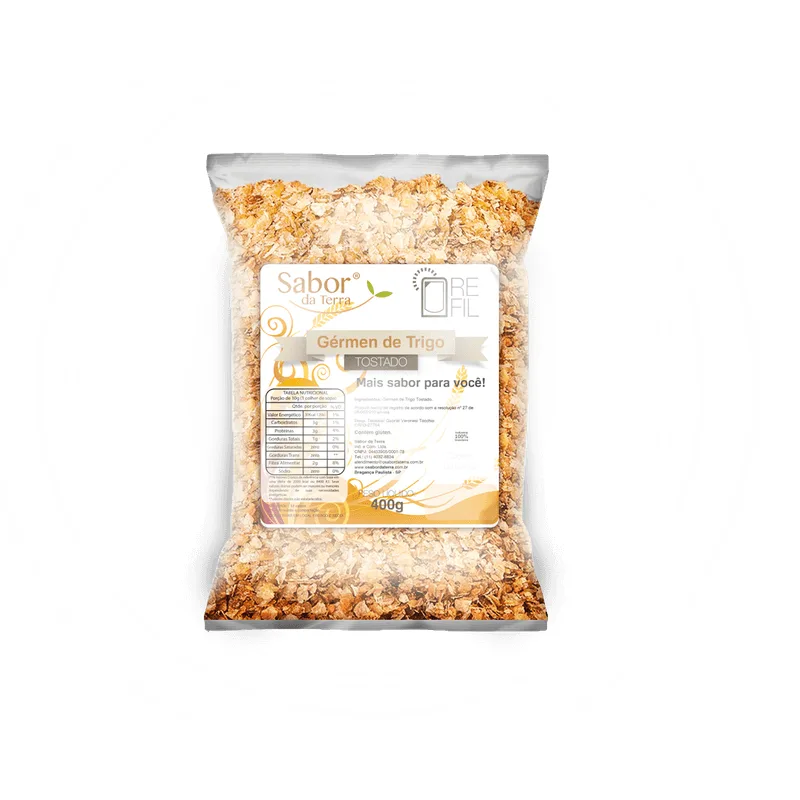 Gérmen De Trigo Tostado Sabor Da Terra 400g