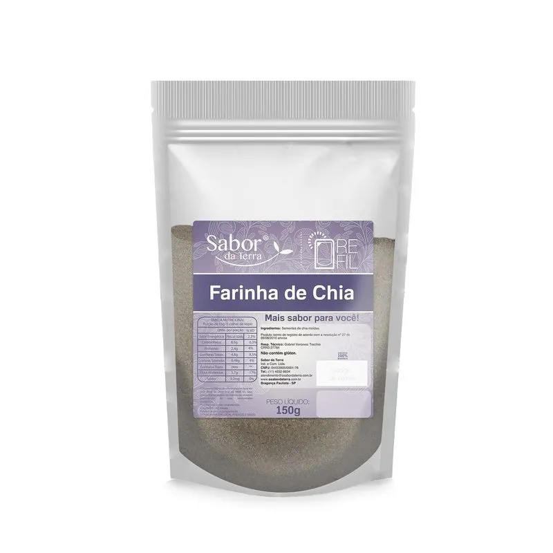 Farinha De Chia Sabor Da Terra 150g