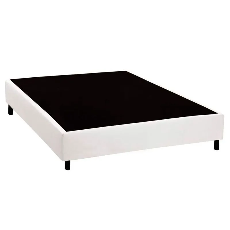Cama Box Base Courano Branco Costa Rica Casal - 138x188x20