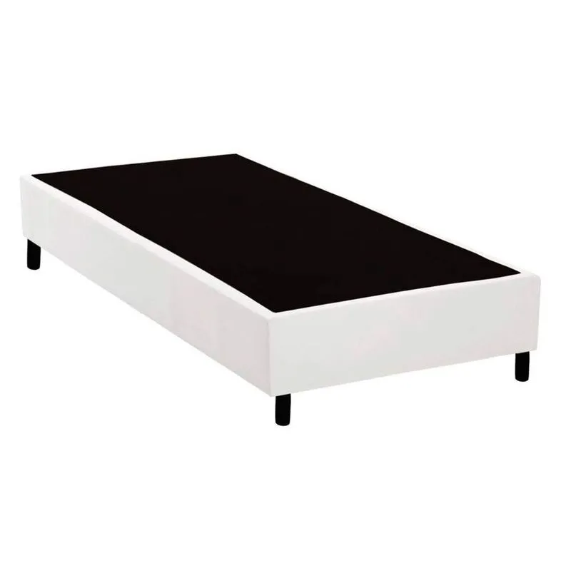 Cama Box Base Solteiro Universal Courano White (88x188x20) - Costa Rica