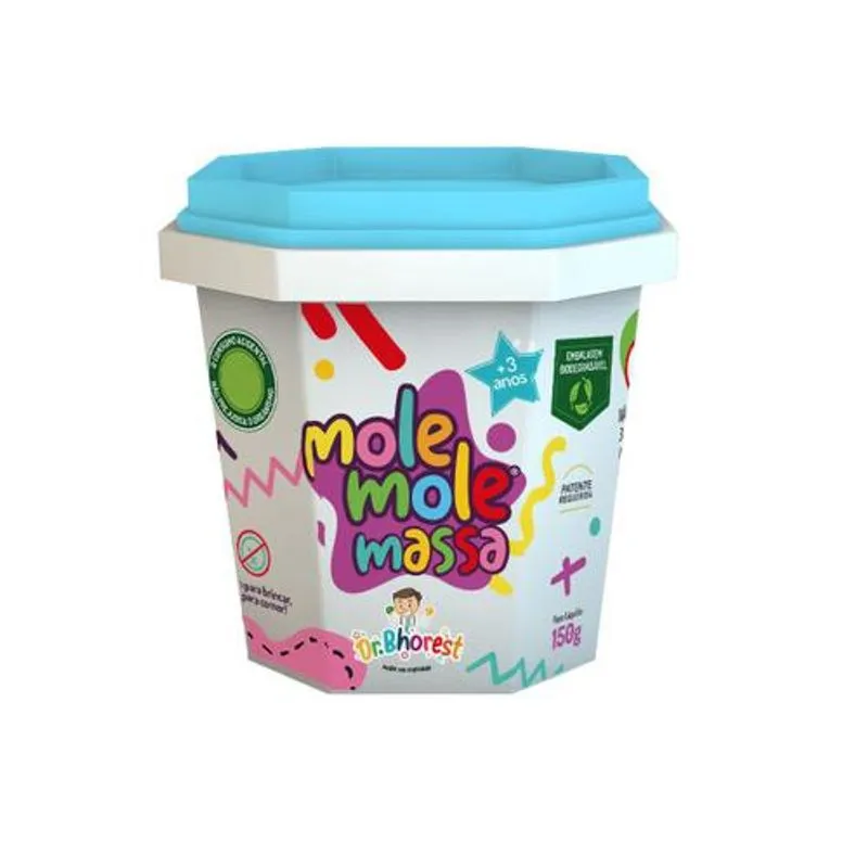 Mole Mole Massa Azul Bebe Pote 150g DR BHOREST