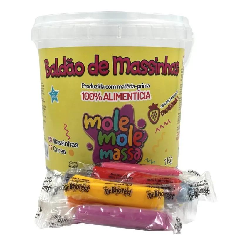 Massinha De Modelar Dr.bhorest 1kg Alimentícia C/68