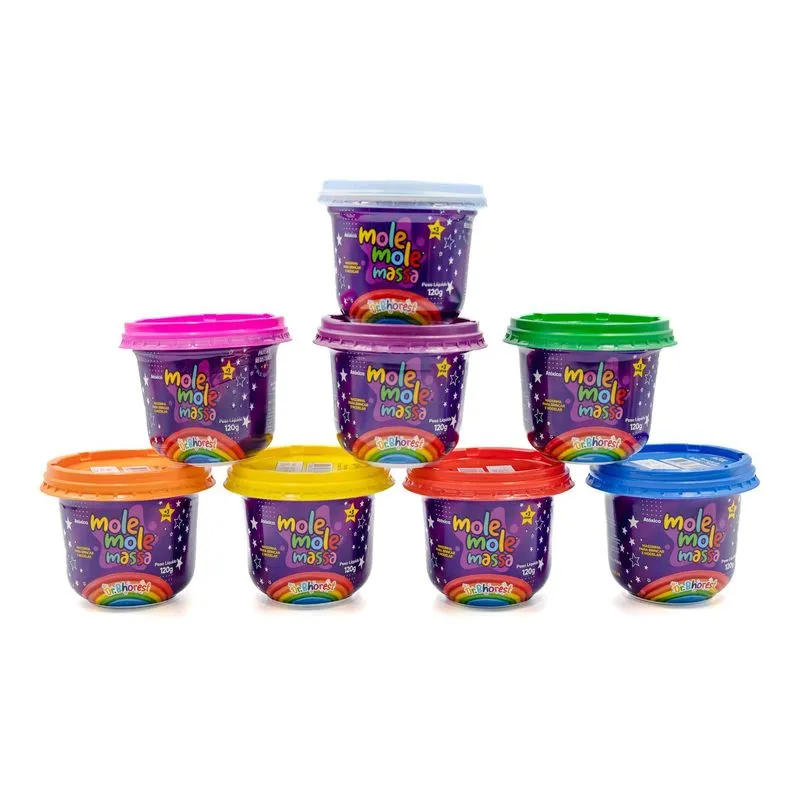 Conjunto 8 Unidades De Mole Mole Massa Com 120g
