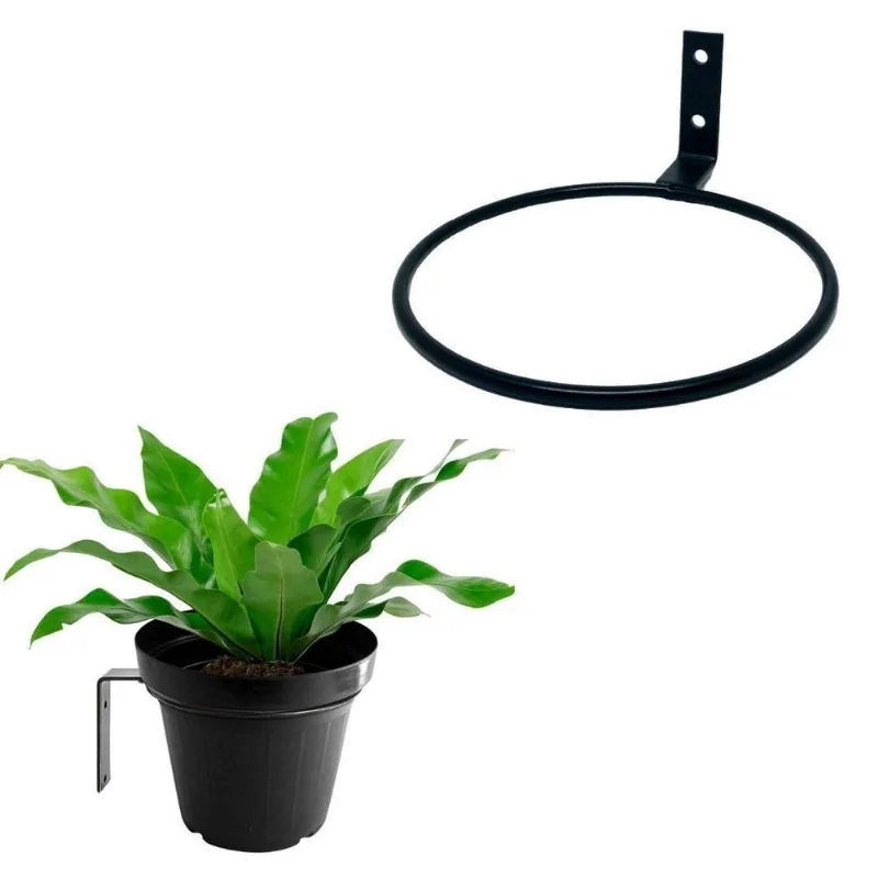 Suporte Anel Treliça Parede Vaso Irrigável 15,5 Cm Jardim