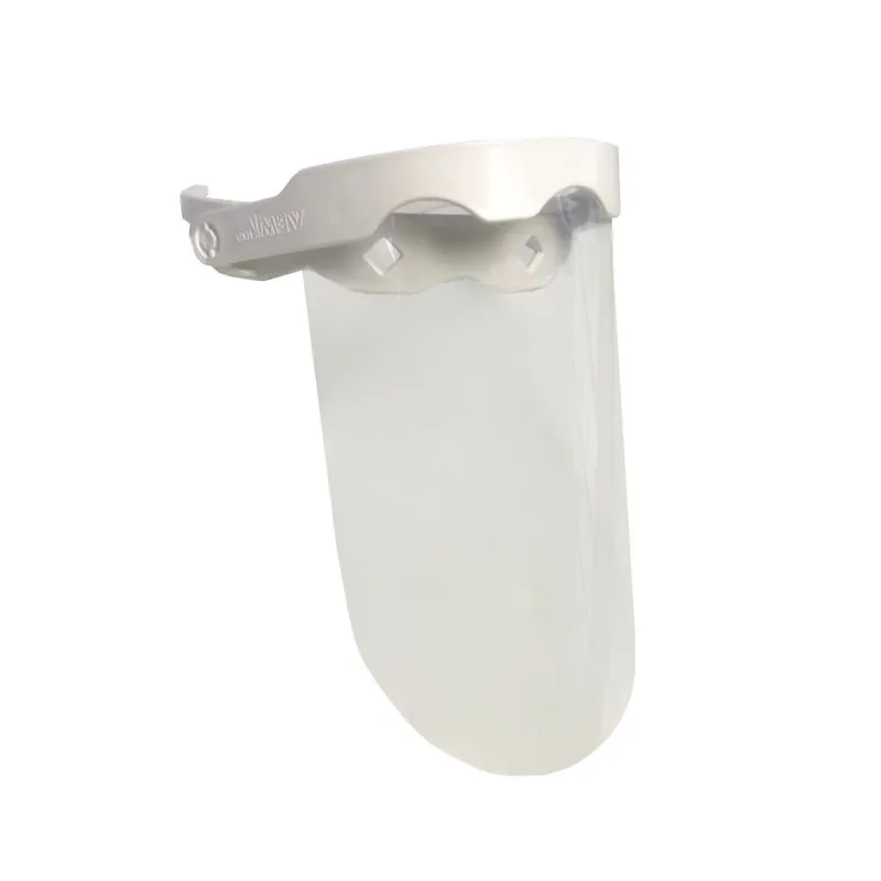 Conjunto de Máscara Protetor Facial com Viseira Retrátil com 40 unidades em Polipropileno e Acetato PVC - Face Shield Vem Health - Branco