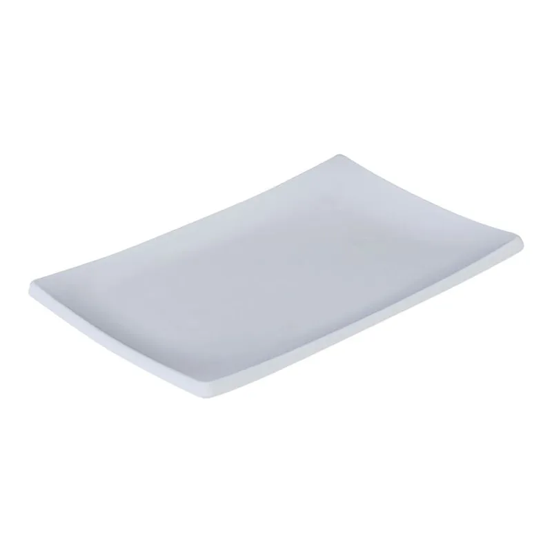 Prato Oriental Retangular 14x20 Branco em Polipropileno