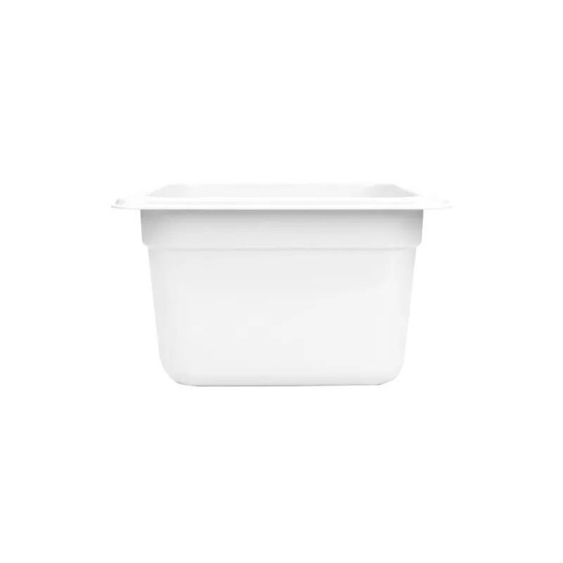 Cuba Gastronorm 1/6 100mm Branca em Polipropileno