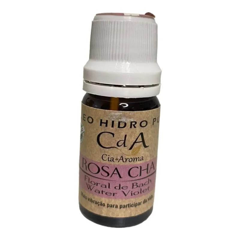 Óleo Hidrossolúvel Rosa Chá Puro Para Umidificadores 10ml