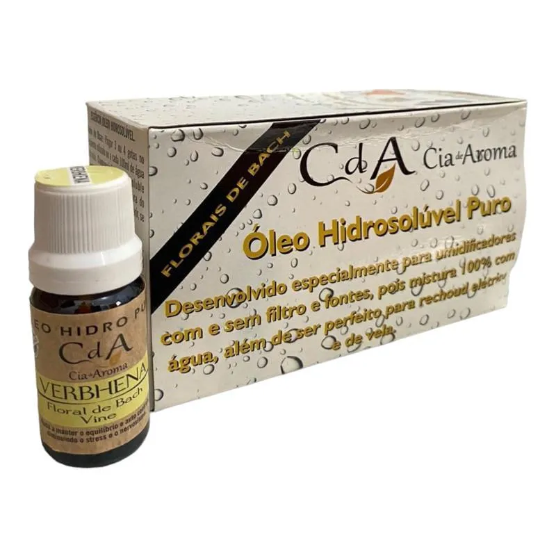 Kit 10 Óleo Hidrossolúvel Verbhena Puro Umidificadores 10ml