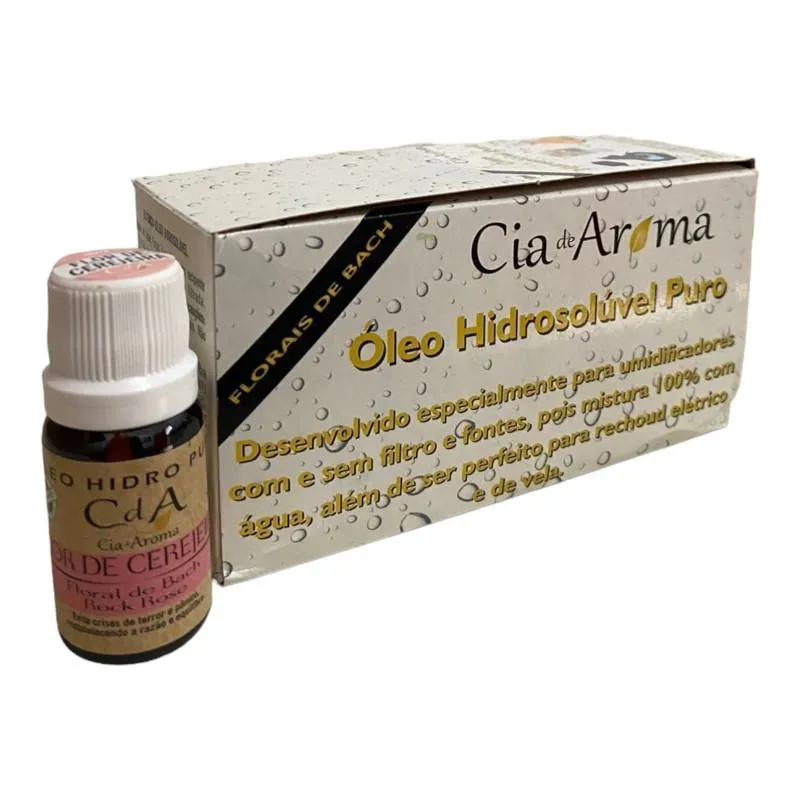 Kit 10 Óleo Hidrossolúvel Flor Cerejeira Umidificadores 10ml